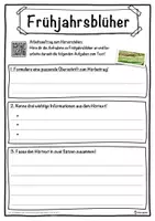 Vorschau - Unterrichtsreihen - Frühjahrsblüher Lückentext mit Wortspeicher Hörverstehen und Suchsel - Seite 3
