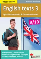 Vorschau - Arbeitsblätter - English texts 3 – Sprachkompetenz und Textverständnis Klasse 9-10 | Reading Comprehension, Shakespeare, Titanic, Dickens, British History | Englisch Sekundarstufe I Lösungen - Deckblatt
