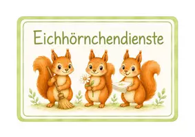 Vorschau - Lehrpläne/Lehrermaterial - Eichhörnchenklasse - Klassendienste - Schilder & Dienstkärtchen - Seite 3
