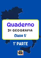 anteprima - Materiale di supporto/inclusione - Quaderno di geografia per la classe V – 1° parte - - Pagina di copertina