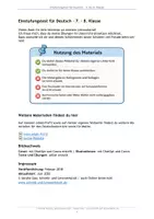 Vorschau - Arbeitsblätter - Einstufungstest für Deutsch - 7.-8. Klasse - Seite 1