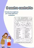 anteprima - Materiale di supporto/inclusione - Il nostro contratto (scheda di accoglienza) - Pagina di copertina