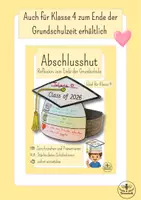 Vorschau - Mal- und Bastelvorlagen - Sommerferien Grundschule - Erinnerungshut zum Schuljahresende basteln | Reflexion & Rückblick | Kunst Klasse 2 Sommer, Kunst Klasse 3 Sommer - Seite 1