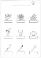 Vorschau - Arbeitsblätter - Bildwörterbuch - Restaurant - Seite 1