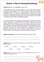 Vorschau - Stationenlernen - Stationslernen Massentierhaltung - Deckblatt