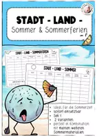 Vorschau - Arbeitsblätter - Materialpaket M Grundschule Sek I Sommer Schuljahresende - Seite 1
