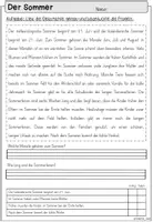 Vorschau - Arbeitsblätter - Leseverstehen Sommer Klasse 2-3 | Deutsch Lesetexte - Seite 3