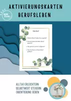 Vorschau - Aufgabenkarten - Aktivierungskarten Berufsleben Beschäftigung für Senioren - Deckblatt