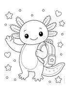 Vorschau - Arbeitsblätter - Axolotlklasse Ausmalbilder zur Einschulung - Seite 2