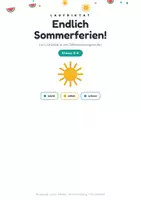 Vorschau - Arbeitsblätter - Laufdiktat Sommerferien – Klasse 3–6 | differenziert in 3 Stufen - Seite 1
