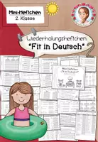 Vorschau - Arbeitsblätter - Fit für Klasse 3 Deutsch | Ferienheft & Wiederholungsheft Klasse 2 - Deckblatt