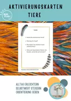 Vorschau - Aufgabenkarten - Kostenlose Aktivierungskarten Beschäftigung für Senioren Tiere - Deckblatt