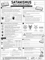 Vorschau - Arbeitsblätter - Was ist Satanismus (Info- und Übungsblätter inklusive Lösungen) - Seite 1