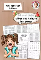 Vorschau - Arbeitsblätter - Mini-Heft Silben & Anlaute Sommer | Deutsch Klasse 1 - Deckblatt