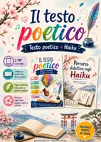 anteprima - Schede informative - Il testo poetico – Percorso completo+ bonus Haiku - Pagina di copertina