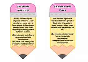 Vista previa - Tarjetas / Manipulativos - Tarjetas alto al bullying - página 2