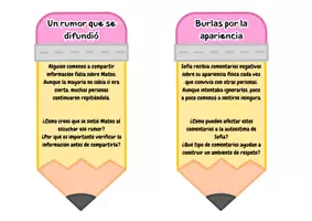 Vista previa - Tarjetas / Manipulativos - Tarjetas alto al bullying - página 3