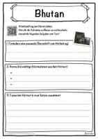 Vorschau - Unterrichtsreihen - Bhutan Lückentext mit Wortspeicher Hörverstehen und Suchsel - Seite 3