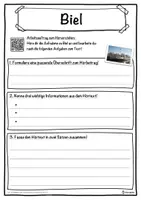 Vorschau - Unterrichtsreihen - Biel Lückentext mit Wortspeicher Hörverstehen und Suchsel - Seite 3