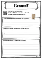 Vorschau - Unterrichtsreihen - Beowulf Lückentext mit Wortspeicher Hörverstehen und Suchsel - Seite 3