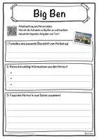 Vorschau - Unterrichtsreihen - Big Ben Lückentext mit Wortspeicher Hörverstehen und Suchsel - Seite 3