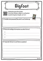 Vorschau - Unterrichtsreihen - Bigfoot Lückentext mit Wortspeicher Hörverstehen und Suchsel - Seite 3