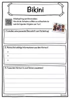 Vorschau - Unterrichtsreihen - Bikini Lückentext mit Wortspeicher Hörverstehen und Suchsel - Seite 3