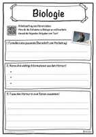 Vorschau - Unterrichtsreihen - Biologie Lückentext mit Wortspeicher Hörverstehen und Suchsel - Seite 3