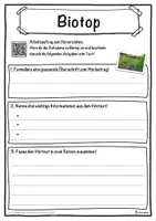 Vorschau - Unterrichtsreihen - Biotop Lückentext mit Wortspeicher Hörverstehen und Suchsel - Seite 3