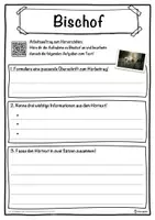 Vorschau - Unterrichtsreihen - Bischof Lückentext mit Wortspeicher Hörverstehen und Suchsel - Seite 3