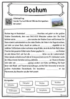 Vorschau - Unterrichtsreihen - Bochum Lückentext mit Wortspeicher Hörverstehen und Suchsel - Seite 1