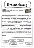 Vorschau - Unterrichtsreihen - Braunschweig Lückentext mit Wortspeicher Hörverstehen und Suchsel - Seite 1