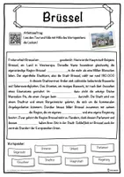 Vorschau - Unterrichtsreihen - Brüssel Lückentext mit Wortspeicher Hörverstehen und Suchsel - Seite 1