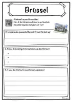 Vorschau - Unterrichtsreihen - Brüssel Lückentext mit Wortspeicher Hörverstehen und Suchsel - Seite 3