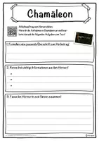 Vorschau - Unterrichtsreihen - Chamäleon Lückentext mit Wortspeicher Hörverstehen und Suchsel - Seite 3