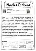Vorschau - Unterrichtsreihen - Charles Dickens Lückentext mit Wortspeicher Hörverstehen und Suchsel - Seite 1