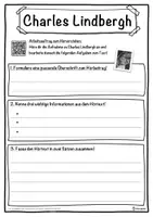 Vorschau - Unterrichtsreihen - Charles Lindbergh Lückentext mit Wortspeicher Hörverstehen und Suchsel - Seite 3