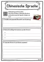 Vorschau - Unterrichtsreihen - Chinesische Sprache Lückentext mit Wortspeicher Hörverstehen und Suchsel - Seite 3
