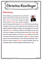Vorschau - Unterrichtsreihen - Christine Nöstlinger Lückentext mit Wortspeicher Hörverstehen und Suchsel - Seite 2