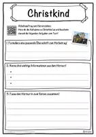 Vorschau - Unterrichtsreihen - Christkind Lückentext mit Wortspeicher Hörverstehen und Suchsel - Seite 3
