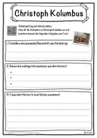 Vorschau - Unterrichtsreihen - Christoph Kolumbus Lückentext mit Wortspeicher Hörverstehen und Suchsel - Seite 3