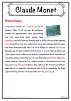 Vorschau - Unterrichtsreihen - Claude Monet Lückentext mit Wortspeicher Hörverstehen und Suchsel - Seite 2