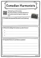 Vorschau - Unterrichtsreihen - Comedian Harmonists Lückentext mit Wortspeicher Hörverstehen und Suchsel - Seite 3