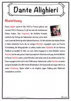 Vorschau - Unterrichtsreihen - Dante Alighieri Lückentext mit Wortspeicher Hörverstehen und Suchsel - Seite 2
