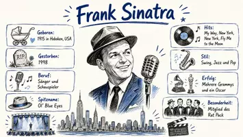 Vorschau - Arbeitsblätter - Arbeitsblätter zum Thema "Frank Sinatra" + Lösung & MP3 + Mindmap + Infografik - Seite 1