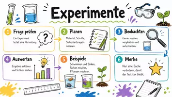Vorschau - Arbeitsblätter - Arbeitsblätter zum Thema "Experiment" + Lösung & MP3 + Mindmap + Infografik - Seite 1