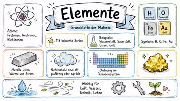 Vorschau - Arbeitsblätter - Arbeitsblätter zum Thema "Element" + Lösung & MP3 + Mindmap + Infografik - Seite 1