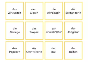Vorschau - Spiele - Im Zirkus: 48 Bildkarten und Wortkarten zum Zuordnen - Seite 2