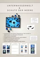 Vorschau - Mal- und Bastelvorlagen - Unterwasserwelt und Meeresschutz - Deckblatt