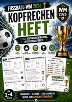 Vorschau - Arbeitsblätter - Mathe Arbeitsheft Kopfrechnen Fußball WM - Deckblatt